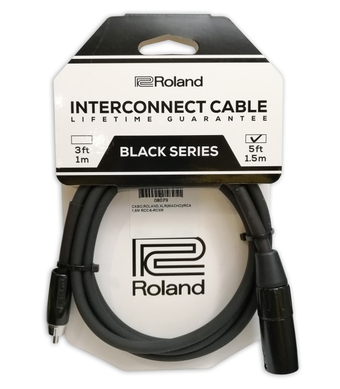 Cabo Roland modelo RCC-5-RCXM XLR macho RCA de 1,5m
