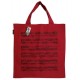 Bag Agifty model B3043 with music score print and red fabric