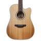 Cedar top of the electroacoustic guitar Takamine model GD20CE NS CW