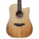 Tampo de cedro da guitarra eletroacústica Takamine modelo GD20CE NS CW