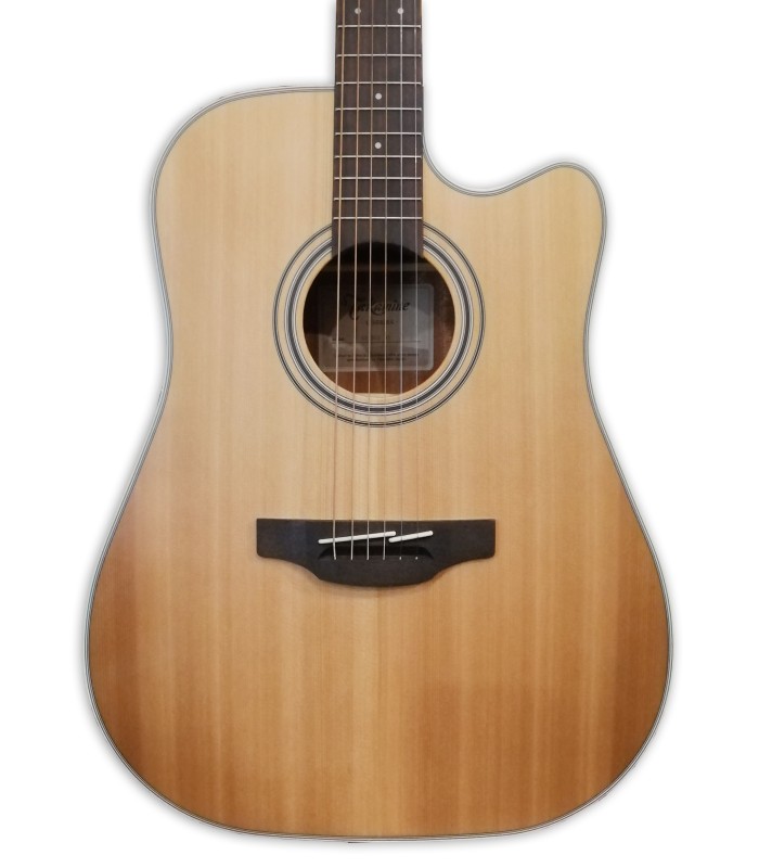 Tapa de cedro de la guitarra electroacústica Takamine modelo GD20CE NS CW