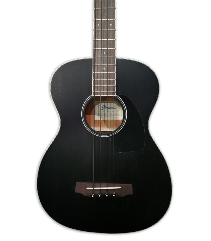 Top of the electroacoustic bass guitar Ibanez model PCBE14MH WK
