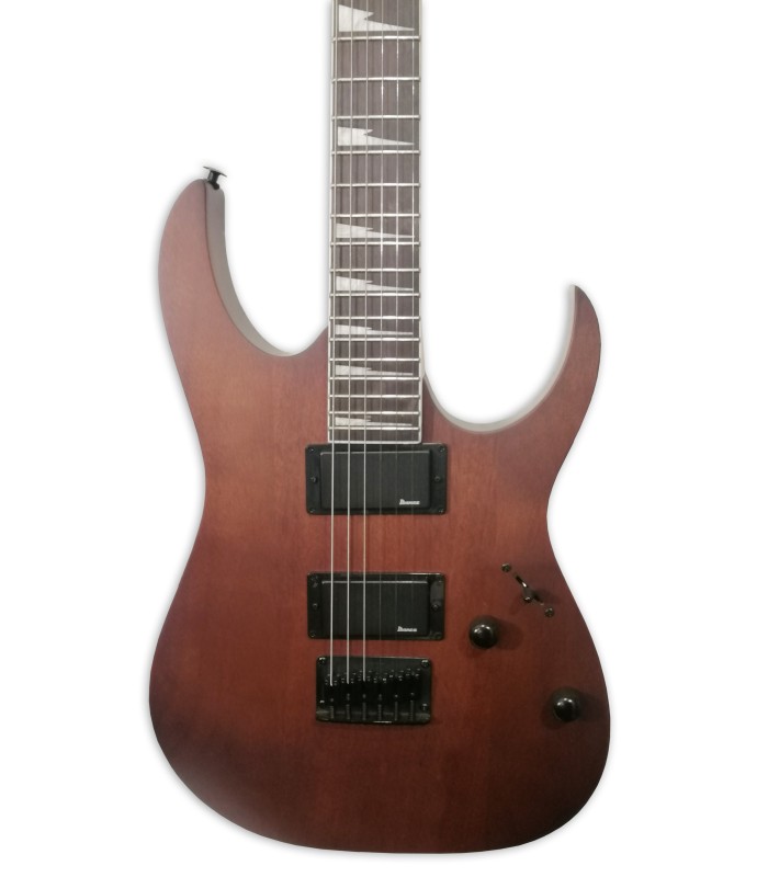 Body and pickups of the electric guitar Ibanez model GRG121DX WNF