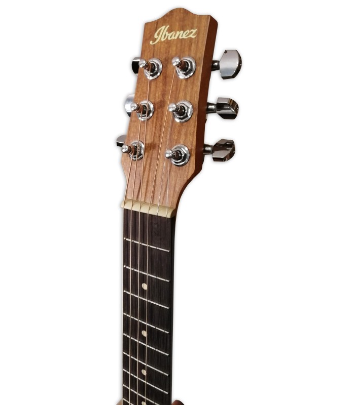 Head of the acoustic guitar Ibanez model EWP14B OPN Piccolo Guitar