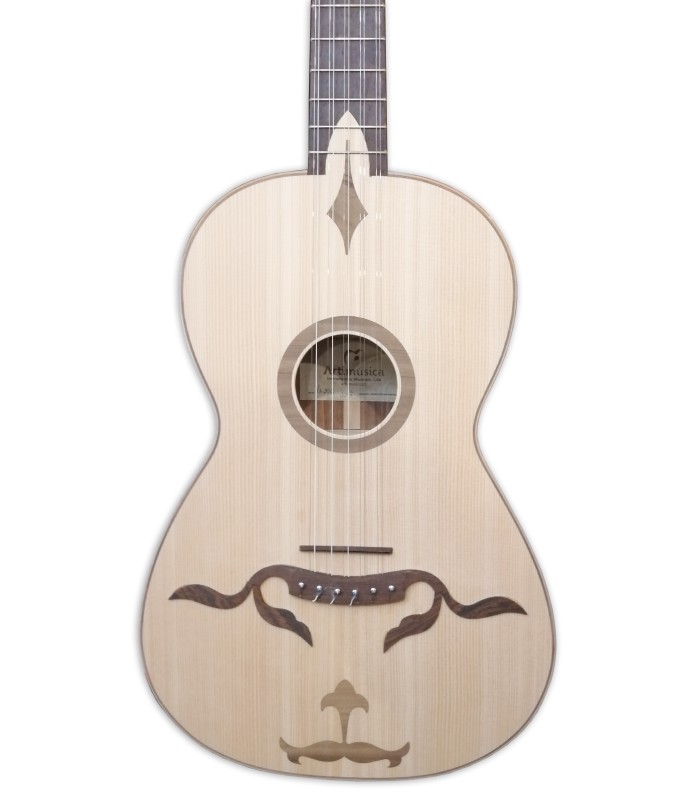 Tampo em spruce da viola braguesa Artimúsica modelo VA20C Simples