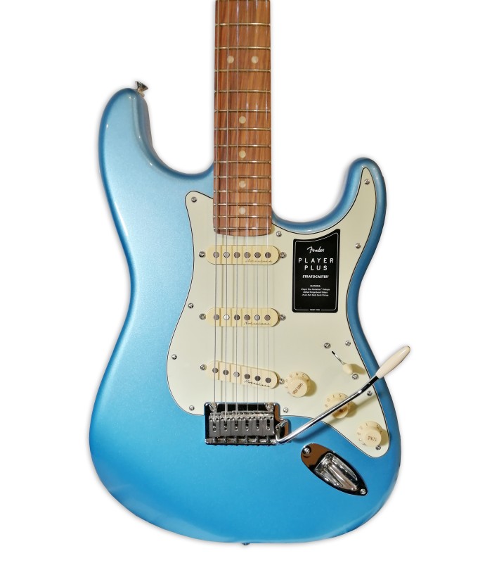 Cuerpo y pastillas de la guitarra eléctrica Fender modelo Player Plus Strat PF OSPK