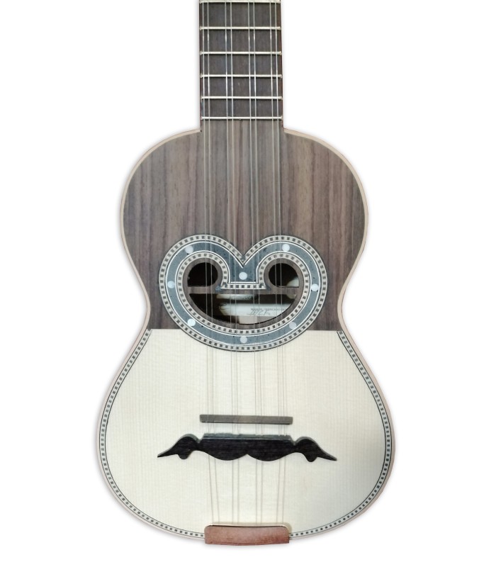 Half tops of the Artimúsica cavaquinho model CV43C Half Deluxe with ray fish soundhole