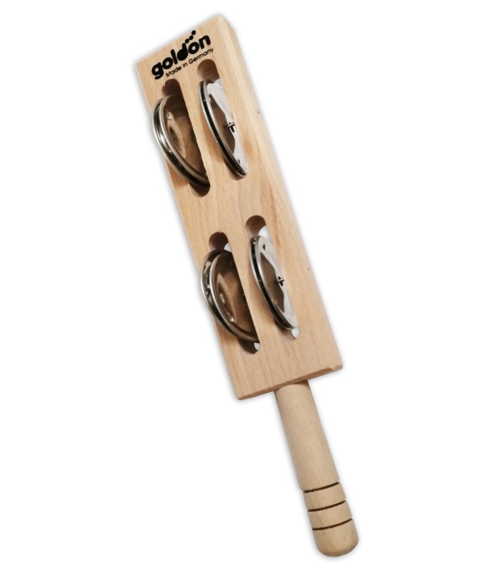 Pandeireta Goldon modelo 33434 Jingles Stick com 4 pares de soalhas