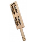 Tambourine Goldon model 33434 Jingles Stick with 4 pairs of jingles