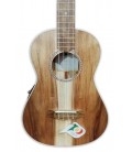Koa top of the ukulele APC model BC Baritone Classic with preamp
