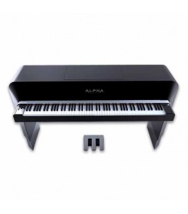 Piano Digital Alpha 88 Teclas Alpha Studio Preto ou Cinzento