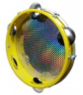 Detalle del aro en ABS amarillo del pandero Izzo modelo IZ3438-30