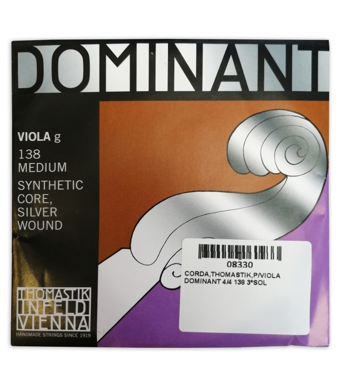 String Thomastik model Dominant 138 3rd G for 4/4 sized viola