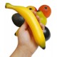 Detail of the banana shaped shaker from the shaker set Gewa model 7 Fruits