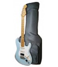 Guitarra eléctrica Fender modelo Vintera 50S Strat HSS MN Limited Edition Sonic Blue con funda