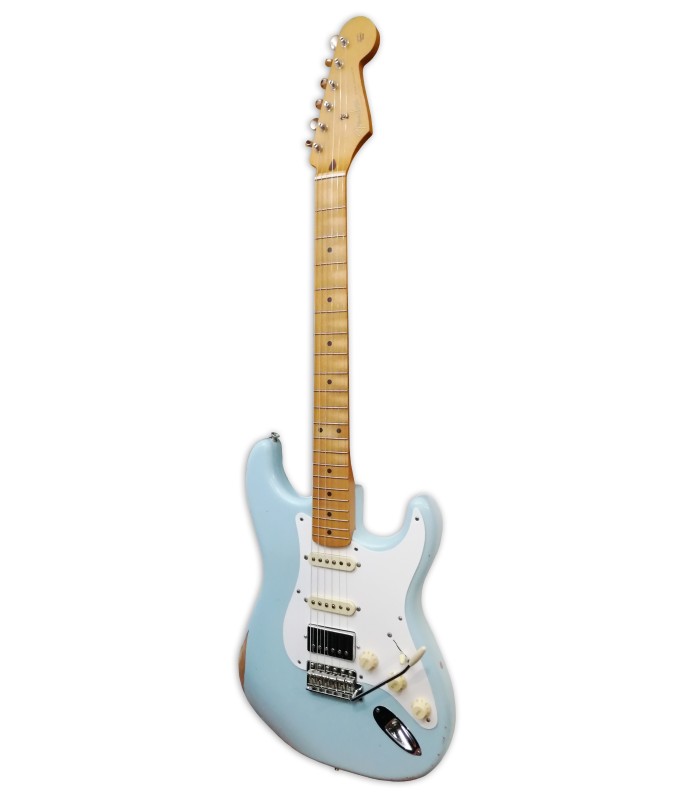 Guitarra elétrica Fender modelo Vintera dos anos 50S Strat Limited Edition com acabamento Sonic Blue
