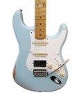 Body and pickups of the electric guitar Fender model Vintera 50S Strat HSS MN Limited Edition Sonic Blue