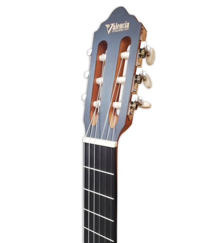 Head of the classical guitar Valencia model VC-204 natural matt
