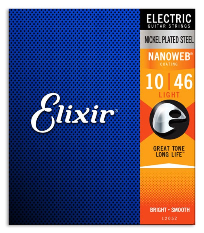 Jogo de Cordas Elixir 12052 para Guitarra Elétrica Light 10 46