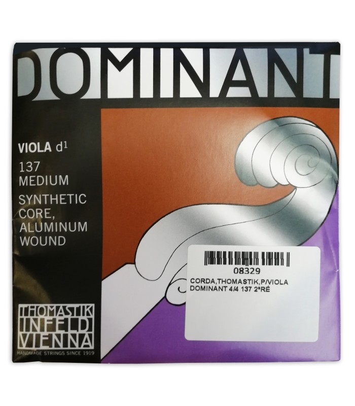 Cuerda Thomastik Dominant modelo 137 2ª Ré para viola tamaño 4/4