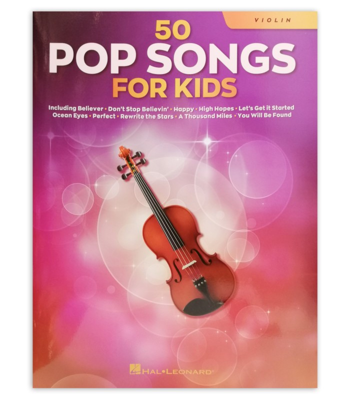 Capa do livro 50 Pop Songs for Kids Violin