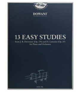 Capa do livro 13 Easy Studies Duvernoy OP176 Lemoine OP 37 for Piano and Orchestra