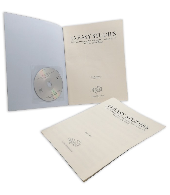 Livro 13 Easy Studies Duvernoy OP176 Lemoine OP 37 for Piano and Orchestra com CD