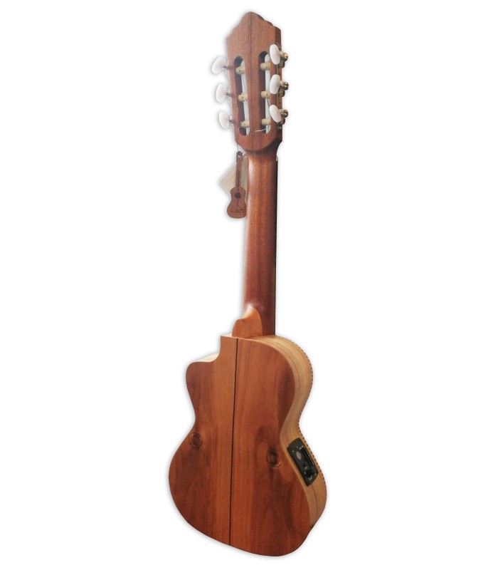 Koa back and sides of the guitalele APC model GT CW Traditional