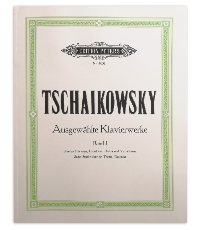 Capa do livro Tchaikovsky Piano Works Vol 1 EP4652