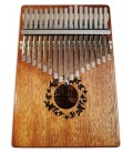 Kalimba Gewa modelo F835540 acabamento natural com 17 lâminas