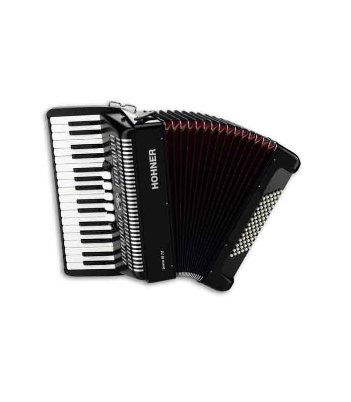 Hohner Bravo III 72 34 keys 72 basses black Accordion