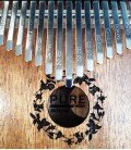 Detail of the keys and soundhole of the kalimba Gewa model F835540
