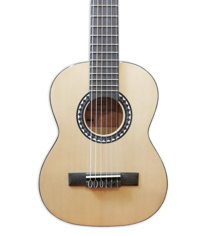 Tampo em spruce da guitarra clássica Gewa modelo PS510310 1/4 com acabamento alto brilho cor natural