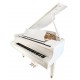 Piano de cola Ritmüller modelo RS150 WH Superior Line Grand con 3 pedales y acabado blanco pulido