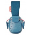 Detalhe do protector auditivo Alpine modelo Muffy azul para criança