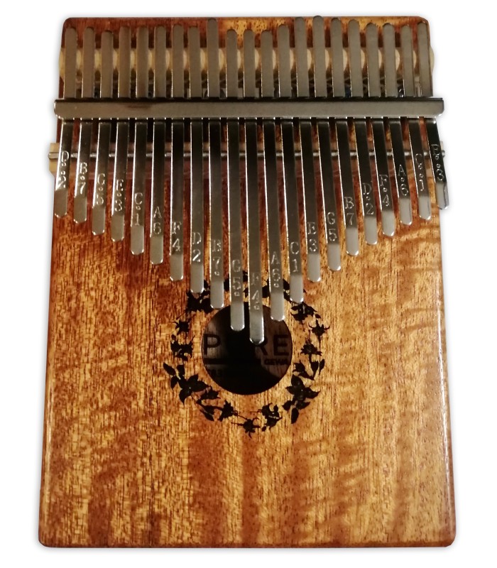 Kalimba Gewa modelo F835542 acabamento natural com 21 lâminas