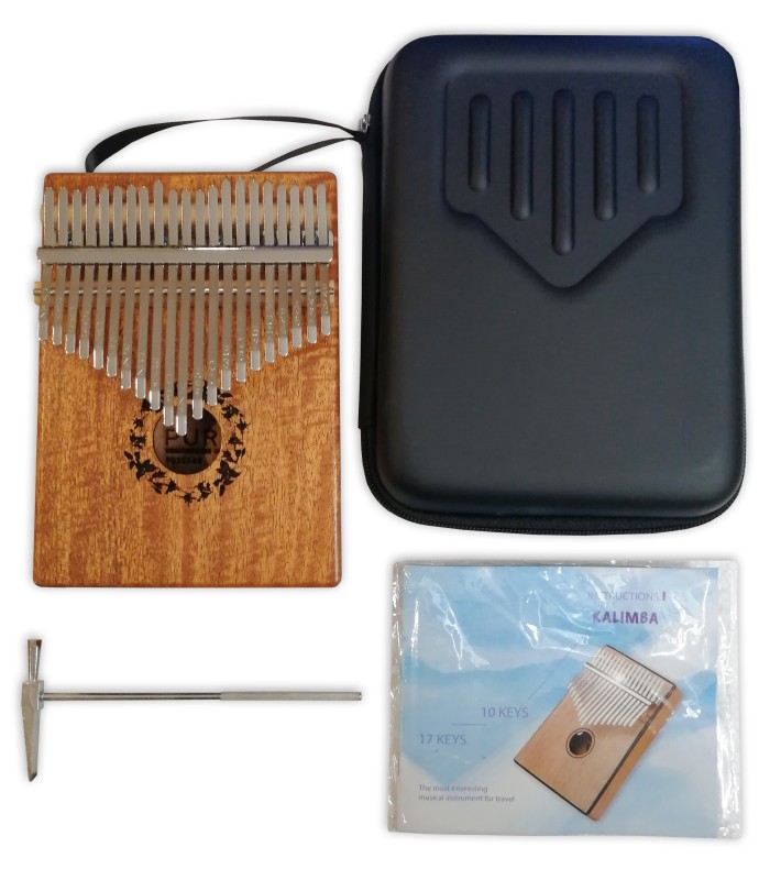 Kalimba Gewa modelo F835542 e acessórios