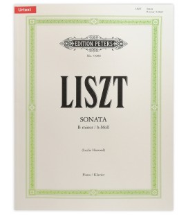 Capa do livro Peters Franz Liszt Sonata em Si menor