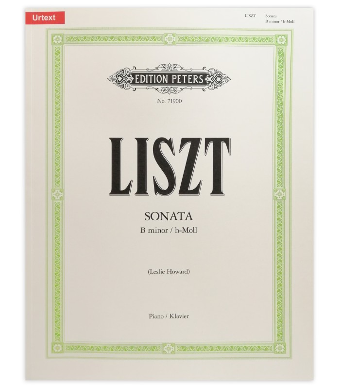 Capa do livro Peters Franz Liszt Sonata em Si menor 