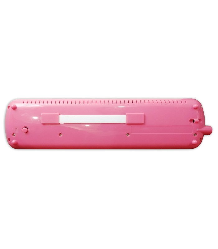 Back of the melódica Record model M 32PK in pink color