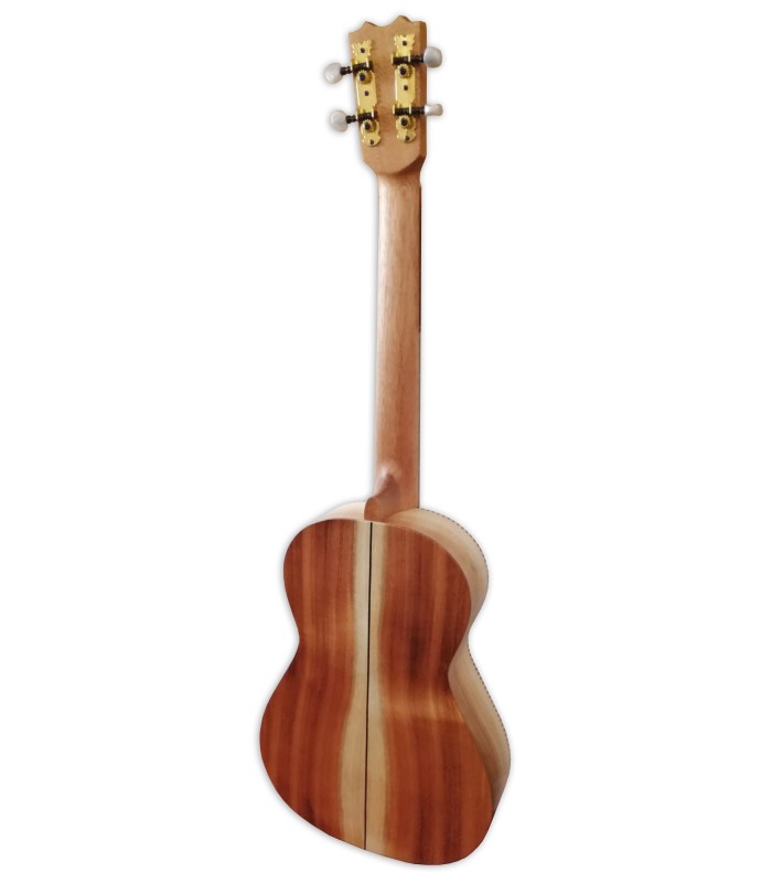 Solid koa back and sides of the baritone ukulele APC model BT Traditional