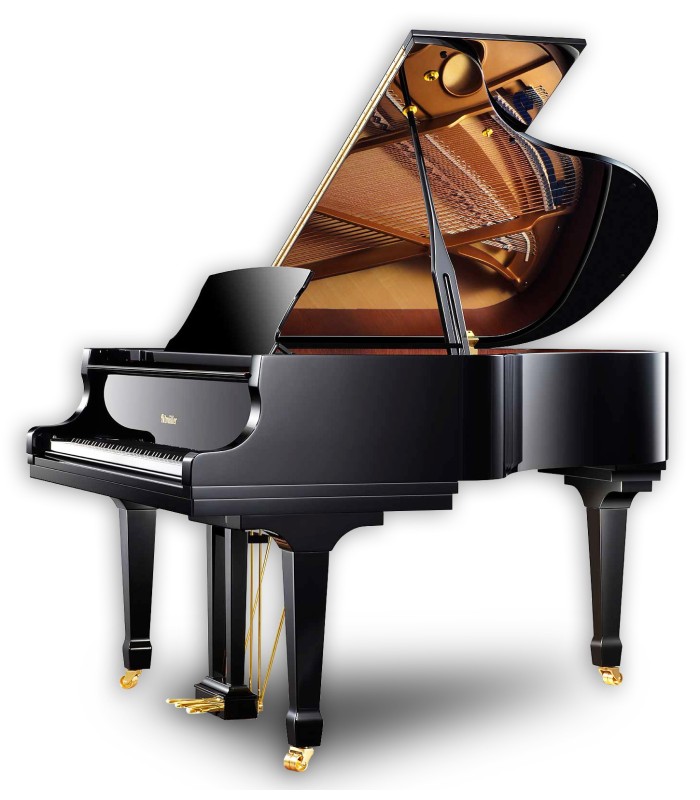 Piano de cauda Ritmüller modelo RS173 PE Superior Line Grand em preto polido