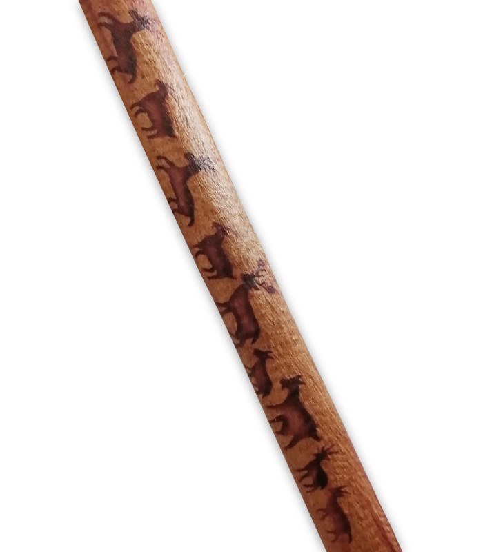 Detail of the animal drawings on the rainstick Gewa model 838762