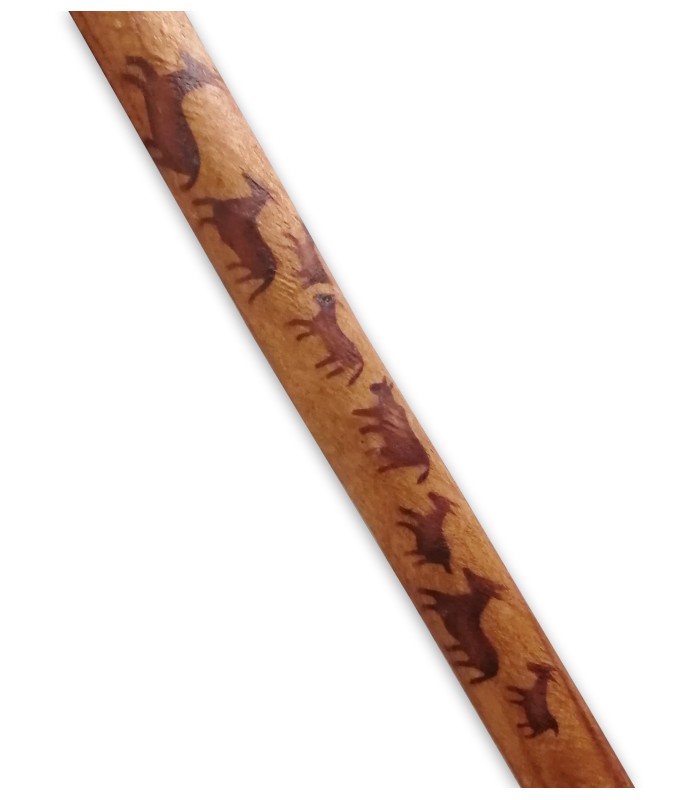 Detalhe dos desenhos de animais no pau de chuva Gewa modelo 838760