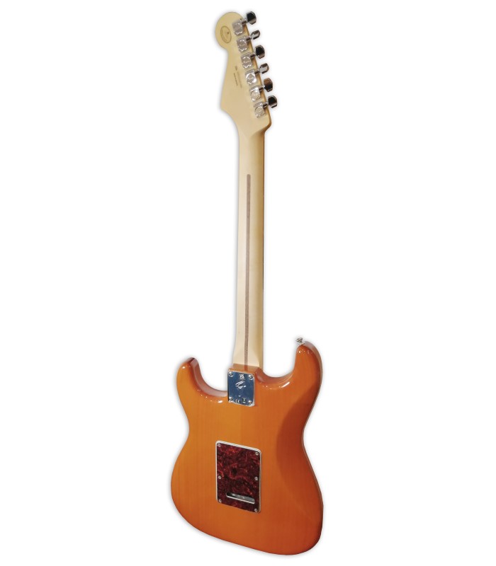 Costas da guitarra elétrica Fender modelo Player Strat PF Aged Natural