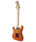 Costas da guitarra elétrica Fender modelo Player Strat PF Aged Natural