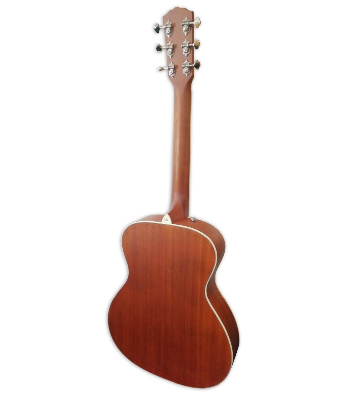 Mahogany back and sides of the resonator Fender model PR 180E