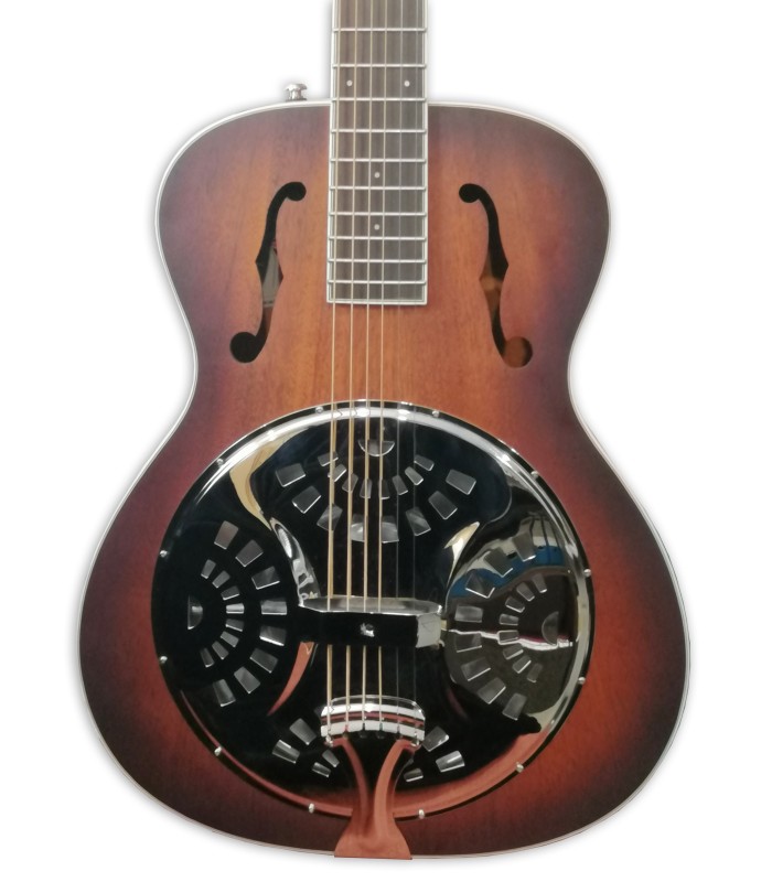 Tampo em mogno do resonator Fender modelo PR 180E