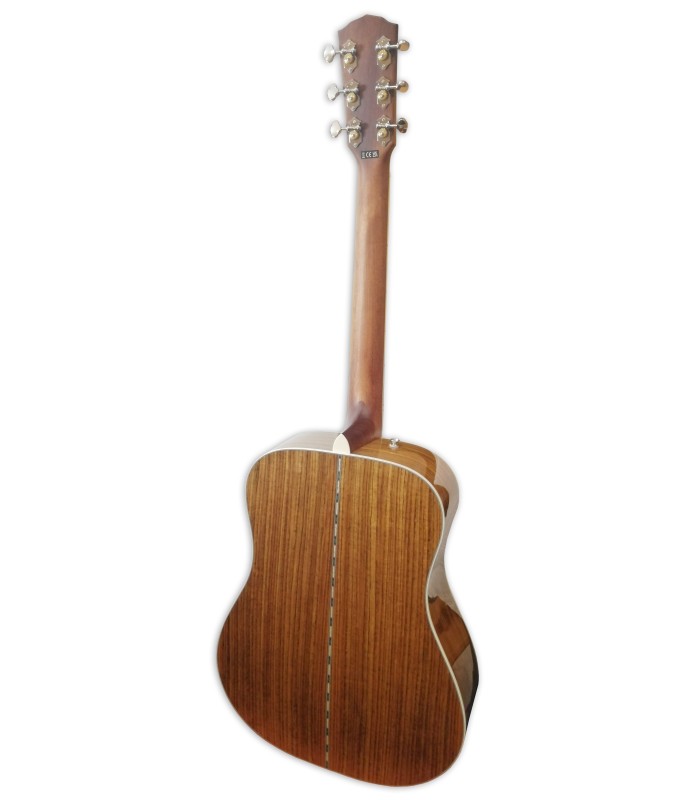 Fundo y aros en caoba de la guitarra electroacústica Fender modelo Paramount PD 220E Dreadnought Natural