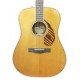 Solid spruce top of the electroacoustic guitar Fender modelo Paramount PD 220E Dreadnought Natural